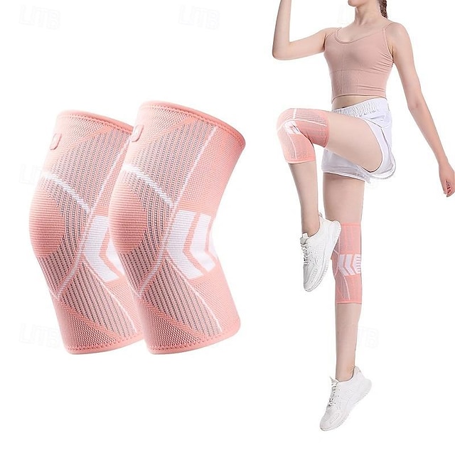  Unisex High-Elastic Knee Pads with Breathable, Non-Slip Design for Comfortable Outdoor Sports Protection - Available in Various Sizes