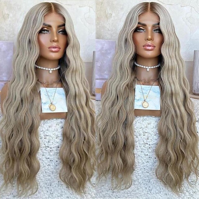  Unprocessed Virgin Hair 13x4 Lace Front Wig Layered Haircut Brazilian Hair Natural Wave Multi-color Wig 130% 150% Density with Baby Hair Ombre Hair 100% Virgin Pre-Plucked For Women Long Human Hair