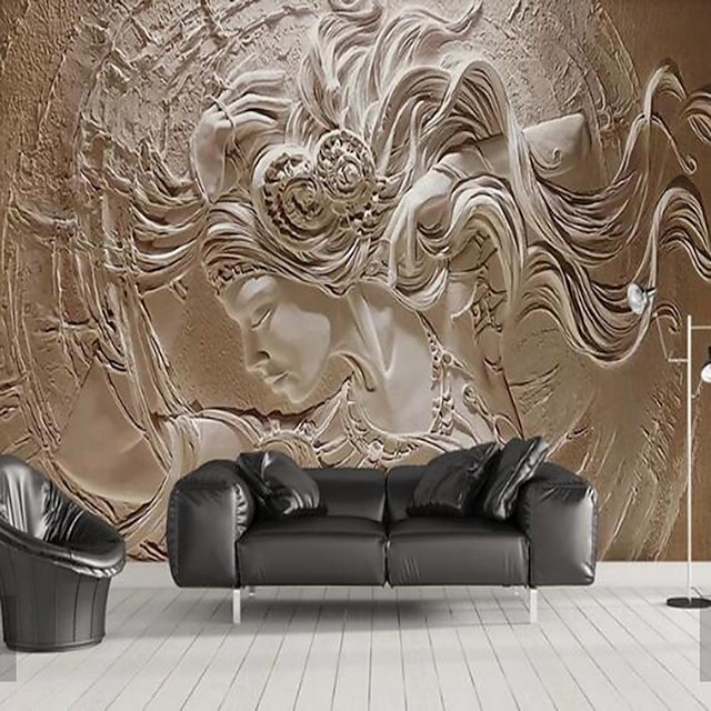  Fondos de pantalla geniales Papel tapiz 3d mural de pared etiqueta de la pared que cubre la impresión despegar y pegar autoadhesivo extraíble bosque secreto pvc / vinilo decoración del hogar