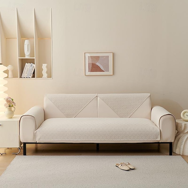  Cuscino per divano Cuscino per divano in ciniglia waffle Cuscino per divano semplice antiscivolo Copridivano in tinta unita