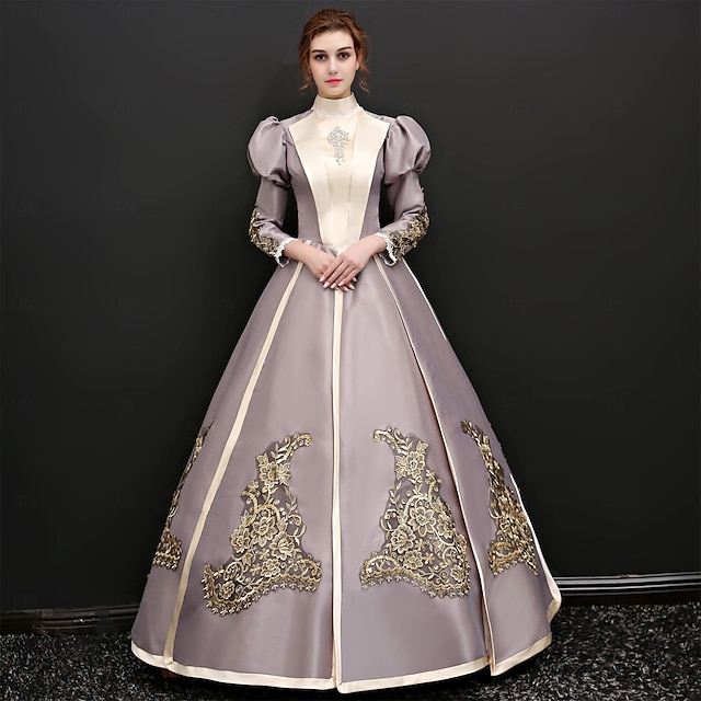  Gothique Victoriens Inspiré du vintage Epoque Médiévale Robe Costume de fête Robe de bal Princesse Shakespeare Femme Robe de Soirée Halloween Soirée Mascarade Robe