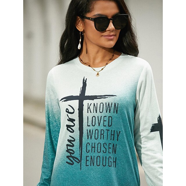 Women's T shirt Tee you are KNOWN LOVED WORTHY CHOSEN ENOUGH Print ...