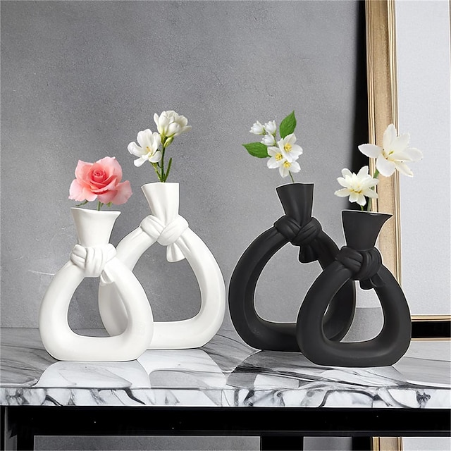  Vases et panier, Résine Moderne contemporain Imperméable pour Décoration d'intérieur Cadeaux