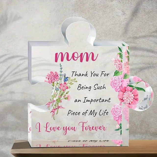  Get A Meaningful Acrylic Sign As A Birthday Or Mother's Day Gift - A Thoughtful Mom Gift To Show Your Love! Thank You Gift Art Craft Ornament Gift Aesthetic Decor Desk Ornament