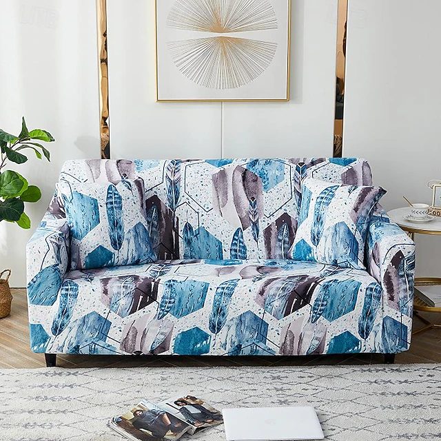 Printed Stretch Jersey Fabric Slipcover for Indoor Use 15