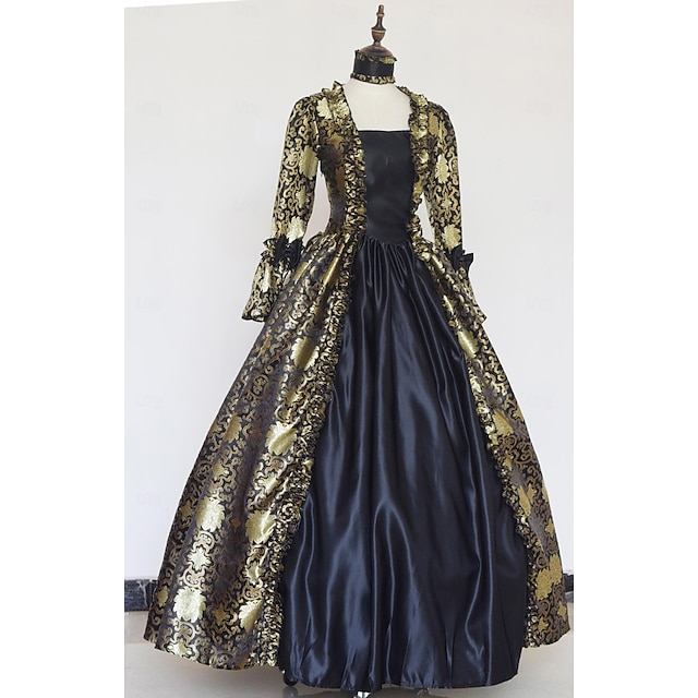  Vestido de fiesta rococó para mujer del siglo XVIII, vestido de vacaciones renacentista victoriano rococó de la princesa María Antonieta
