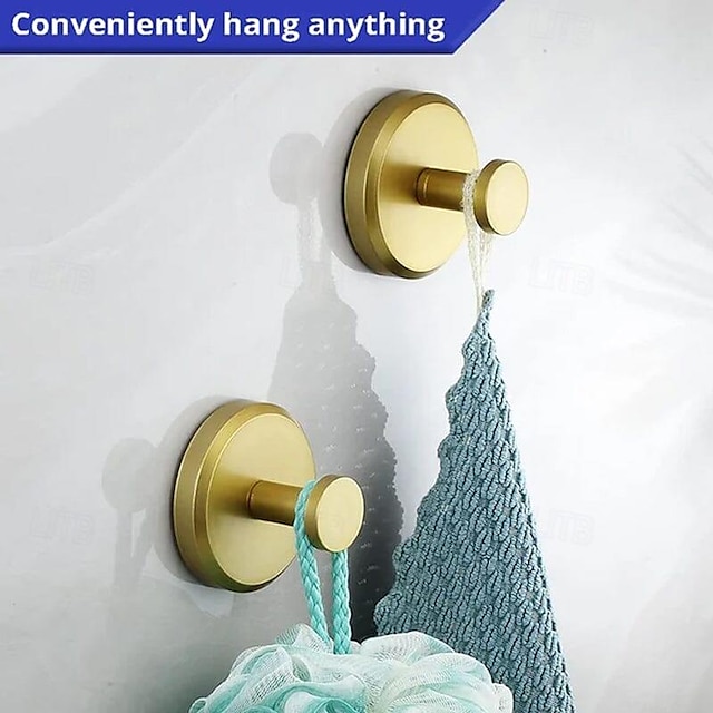  304 Stainless Steel Suction Cup Hooks for Shower, Bathroom, Kitchen, Glass Door, Mirror, Tile Loofah, Towel, Coat, Bath Robe