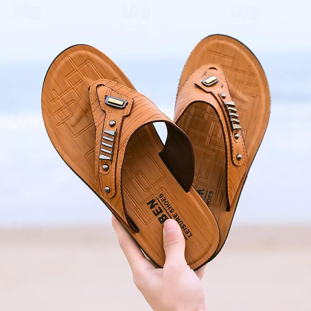  Bărbați Dame Mocasini & Balerini Papuci & Flip-flops Papuci Papuci de plajă Sandale Confort Sandale Drumeții Plimbare Sportiv Casual Pregătită În aer liber Zilnic PU Respirabil Comfortabil