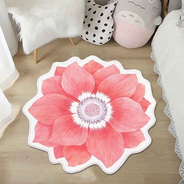  dywaniki dywaniki w kształcie kwiatów proste dywaniki 3D z dużymi kwiatami, nadające się do prania maty podłogowe