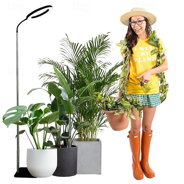  Led élèvent le spectre complet de lumière pour les plantes d'intérieur led élèvent la lumière 55 pouces lampe de croissance en hauteur réglable