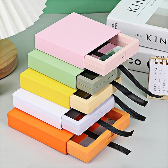  10pcs Jewelry Gift Box with Stationery Hand Strap Organizer - Perfect for Bracelets, Necklaces, and Gift Items; Jewelry Storage Box for Home Decor, Room Decoration, and Display