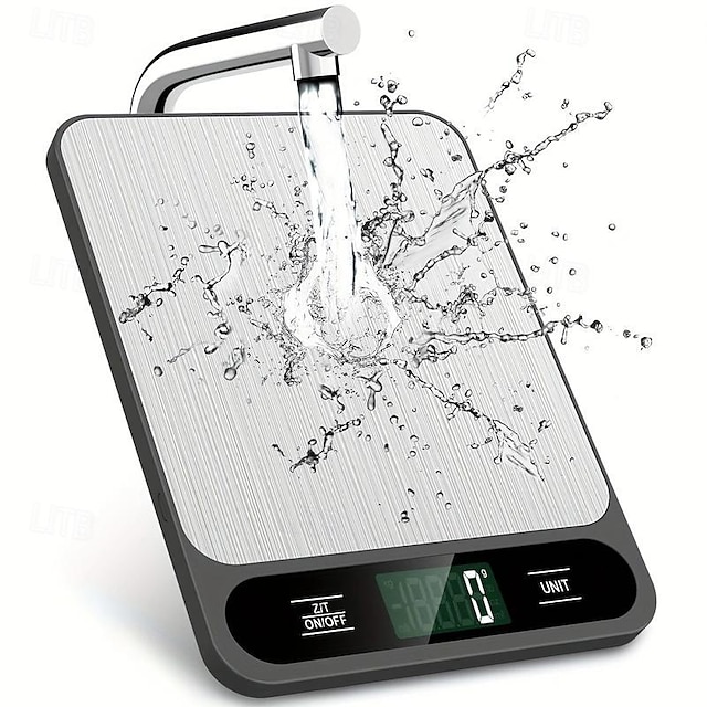  Bilancia da cucina digitale di precisione da 22 libbre: acciaio inossidabile facile da pulire, incremento di 1 g per la cottura & cucinando