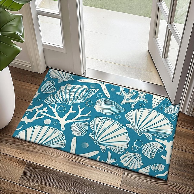  Palmen Fußmatte Küchenmatte Bodenmatte rutschfester Bereich Teppich Ölbeständiger Teppich Indoor Outdoor Matte Schlafzimmer Dekor Badezimmermatte Eingangsteppich
