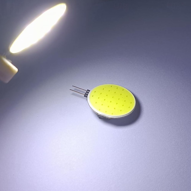  10pcs G4 COB LED Spotlight Bulb AC/DC12V 3W Side pin Bi-pin Marine Camper RV Lamp 180 Degrees Warmwhite/White Option