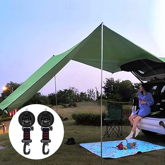  Heavy Duty Vacuum Suction Cup with Hook,Car Camping Tie Down Securing Hook Tie Down Garment Rack Heavy Duty Suction Hooks Suction Cup Tie Downs Suction Cup Hooks Outdoor Hook Nylon Car Side Sucker