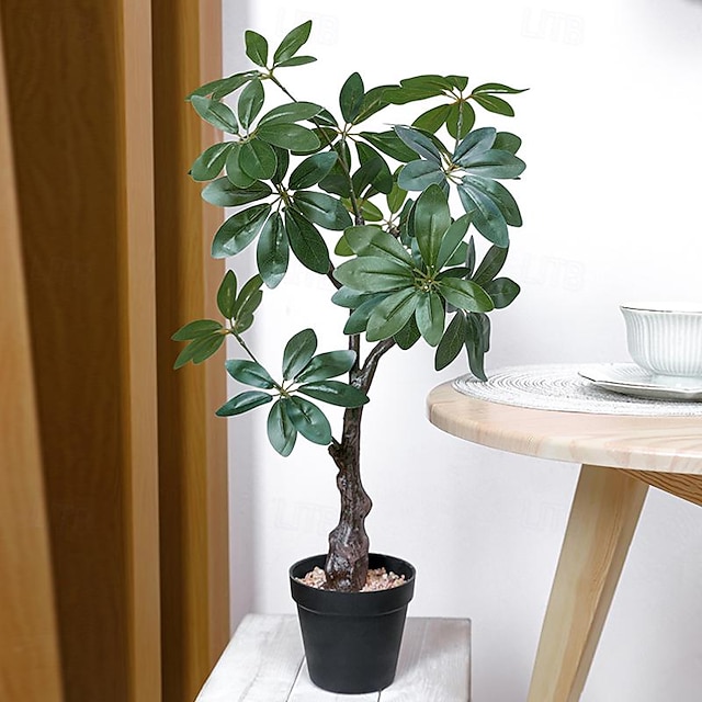  Transform Your Home Decor with Realistic Money Tree Potted Plants, Symbolizing Prosperity and Adding a Touch of Natural Beauty to Any Space