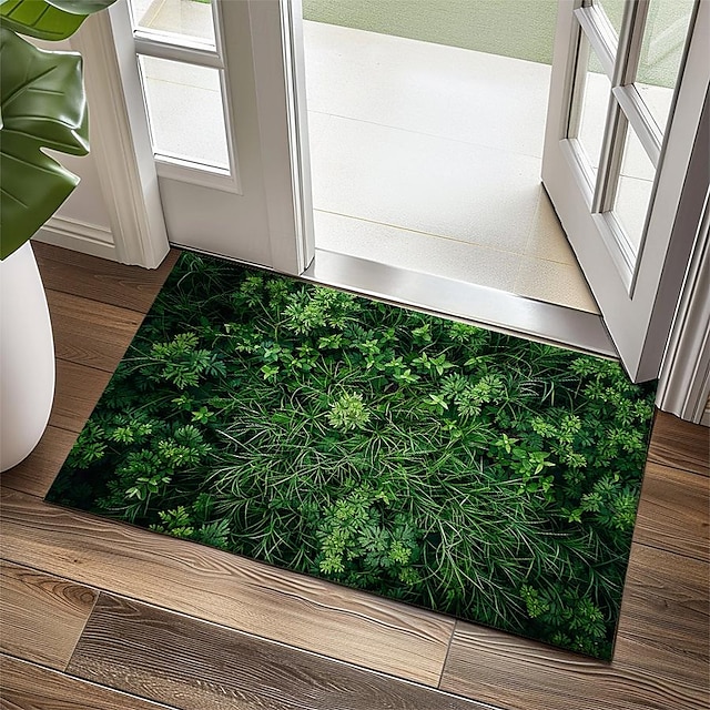  zelená tráva rohožka kuchyňská rohož podlahová rohož protiskluzová plocha kobereček odolný proti oleji vnitřní venkovní rohož ložnice výzdoba koupelna rohož vstupní koberec
