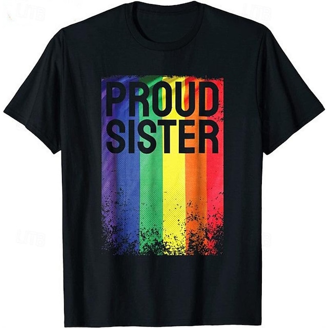  Παρέλαση Υπερηφάνειας Υπερηφάνεια LGBT Gay Pride Σημαία του Ουράνιου Τόξου Κοντομάνικο Κινούμενα σχέδια Μάνγκα Ουράνιο Τόξο Χαράκουκου Γραφικό Καβάι Για Για Ζευγάρια Ανδρικά Γυναικεία Ενηλίκων