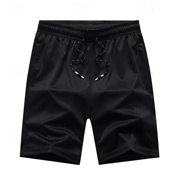 Men's Active Shorts Casual Shorts Pocket Drawstring Elastic Drawstring ...