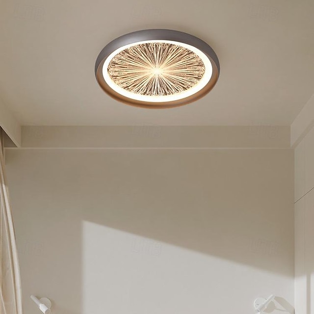  Lámpara de techo LED empotrada, luz de 3 colores, 1 luz, 30/50 cm, dormitorio moderno, comedor, 110-240v