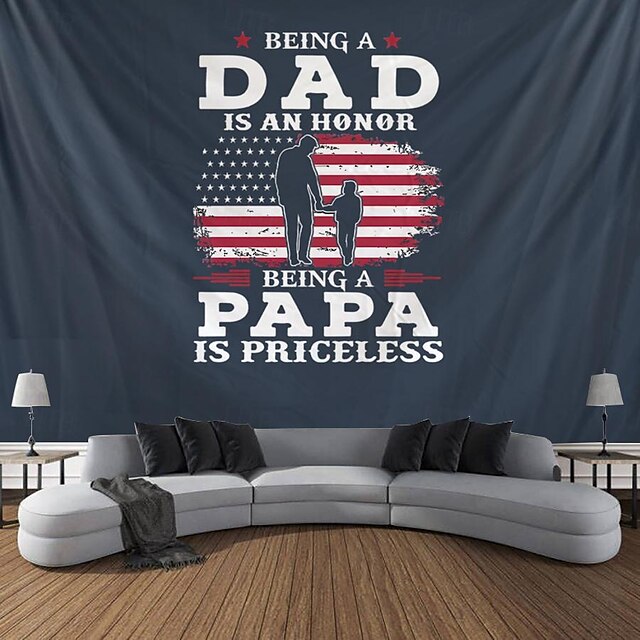  fars dag spesialdesign hengende billedvev veggkunst stor billedvev veggmaleri dekor fotografi bakteppe teppe gardin hjem soverom stue dekorasjon