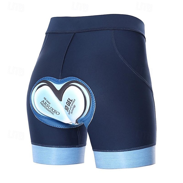  Arsuxeo Pentru femei Pantaloni scurți pentru biciclete Pantaloni Scurți cu Burete Bicicletă Pantaloni scurți Pantaloni scurți căptușiți / capriori Slim Fit Sport Respirabil Uscare rapidă Înalt