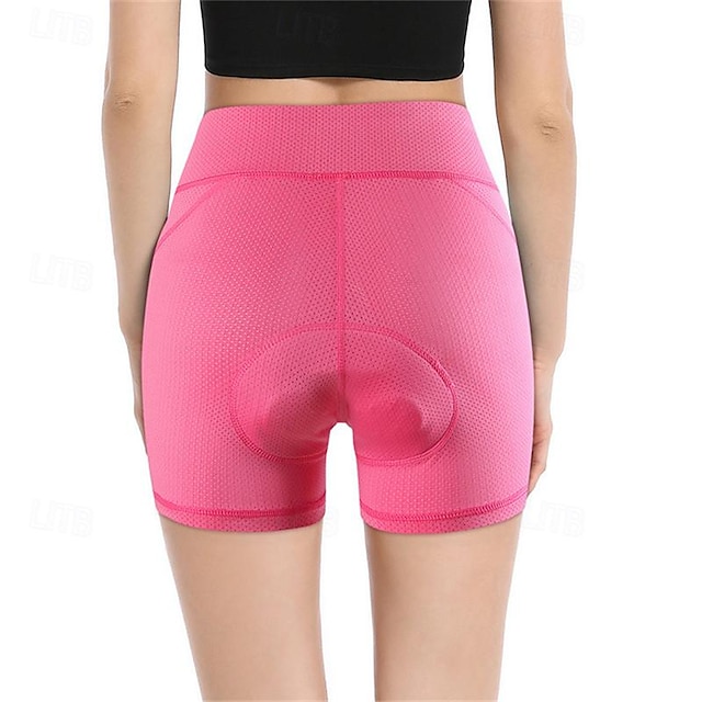  Women's Bike Shorts Cycling Padded Shorts Bike Shorts Padded Shorts / Chamois Slim Fit Sports Breathable Quick Dry High Elasticity Comfortable Black Pink Clothing Apparel Bike Wear
