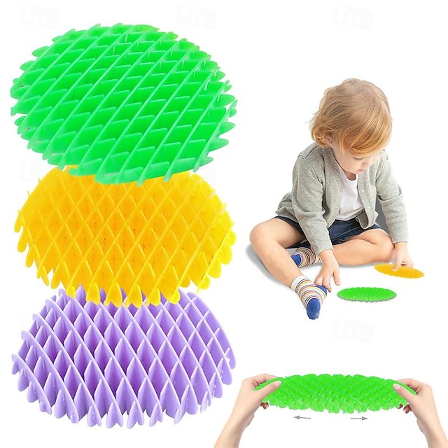  3 pièces popping ver jouets extensibles soulagement du stress fidget jouets résistance fidget jouet sensoriel soulagement du stress jouet