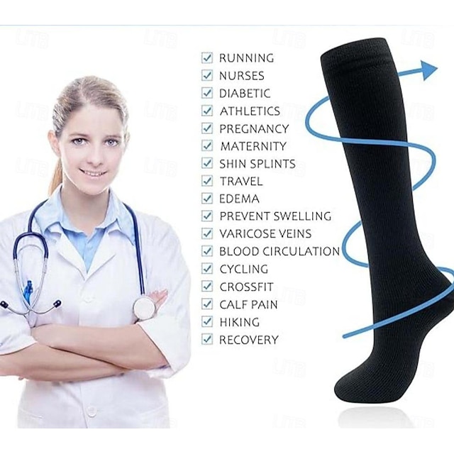 3 Pairs Compression Socks, 1520mmHg Neuropathy Socks Bunion Socks