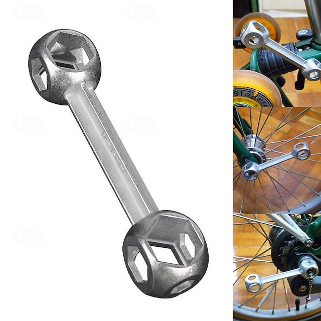  10 in 1 hexagon bone moersleutel 6-15mm mini draagbare fiets reparatie tool momentsleutel gaten fietsen spanner multi gereedschap
