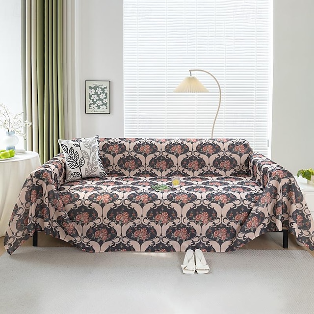  Couverture de canapé d'été cool, couverture de canapé moderne, tissu anti-rayures de chat, serviette de coussin multifonctionnelle