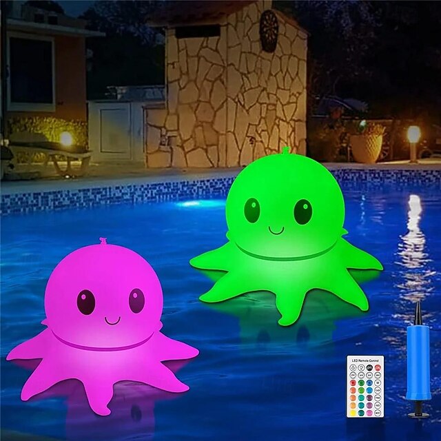 Solar Floating Pool Lights, Underwater Ball Remote Controlled Colorful