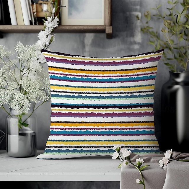  Bohemian Decorative Toss Pillows Cover 4PC Soft Square Cushion Case Pillowcase for Bedroom Livingroom Sofa Couch Chair