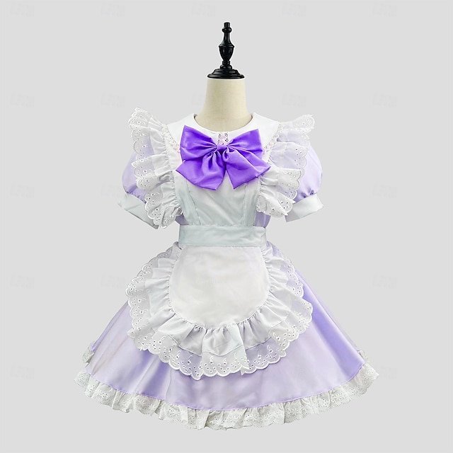  Cosplay Costume da cameriera Anime Vestito Costume Cosplay Abiti Abiti Cosplay Vestiti Carnevale San Valentino Mascherata Costume Per Per donna Ragazze Adulti