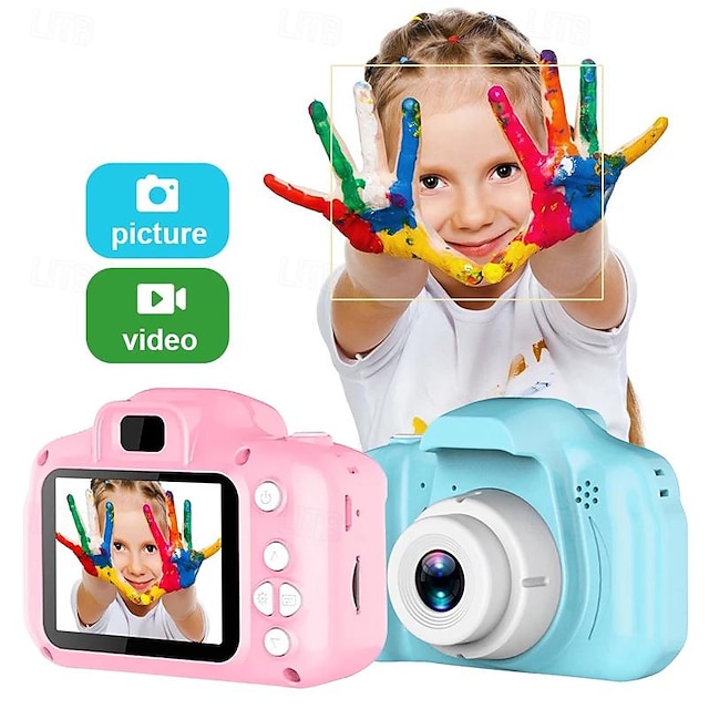  Kamera dla dzieci urodziny dla dziewcząt i chłopców zabawki dla dzieci dla dzieci w wieku 3 4 5 6 7 8 lat cyfrowe kamery wideo do selfie dla malucha z kartą SD 32 GB różowy