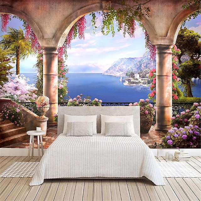  Cool Wallpapers Wall Mural Garden Arches Wallpaper Wall Sticker Covering Print Adhesive Required 3D Effect Canvas Home Décor