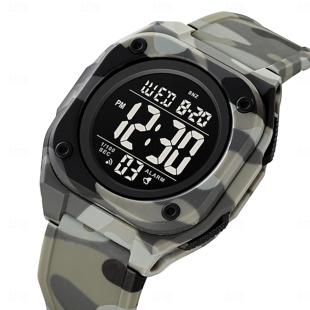  SKMEI Hombre Reloj Digital Deportes Moda Reloj Casual Reloj de Muñeca Luminoso Cronómetro Despertador cuenta regresiva TPU Reloj