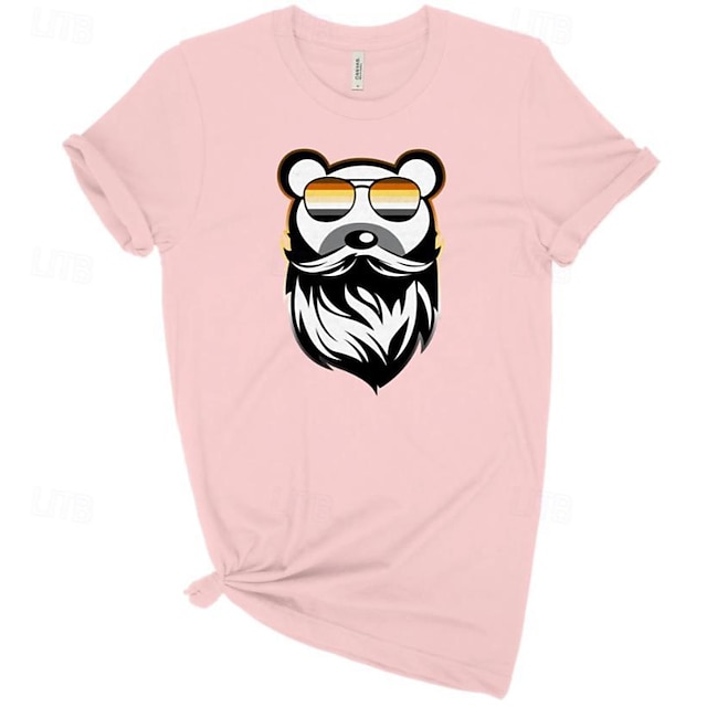  HBT HBTQ T-shirt Pride skjortor Regnbåge Skäggig björn Lesbisk Gay Till Unisex Vuxna Halloween Karnival Maskerad Varmstämpling Prideparad Pride månad