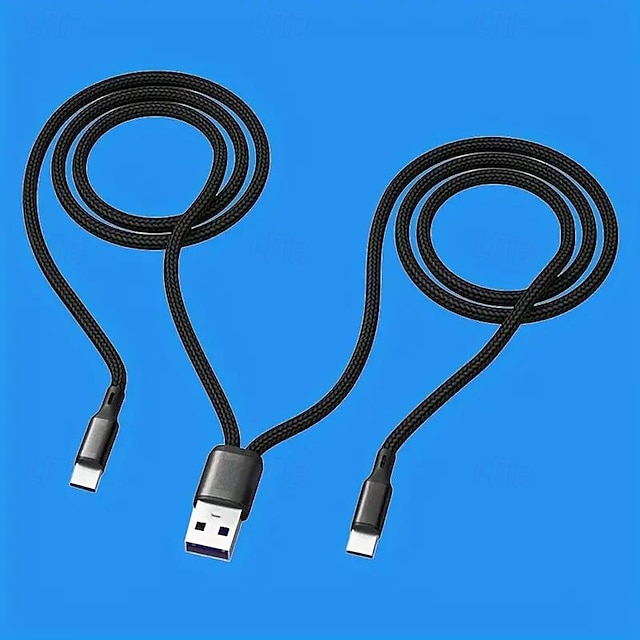  Ein Schlepptau Zwei Datenkabel Zwei-in-Eins-Superschnellladung für Huawei Autoladekabel