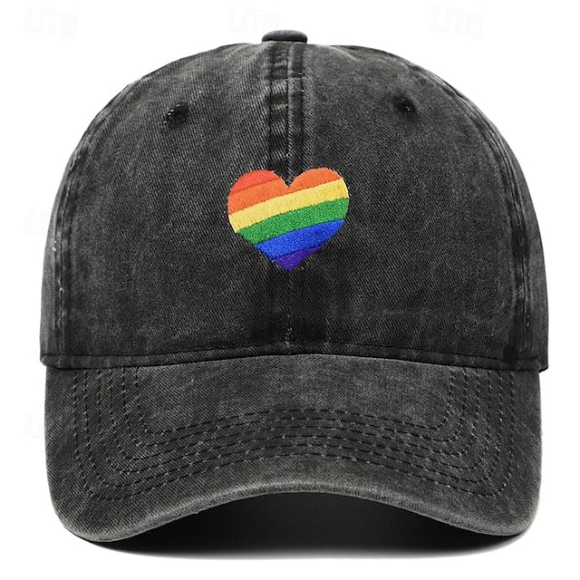  cappello da baseball lgbt orgoglio arcobaleno denim cappelli orgoglio cappello da baseball cappello lgbt regolabile per uomo donna