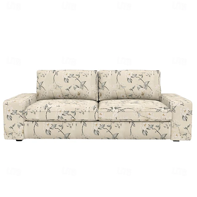 100% Cotton Sofa Cover Floral Colored Quilted Slipcovers KIVcover LITB PRIME cover 15