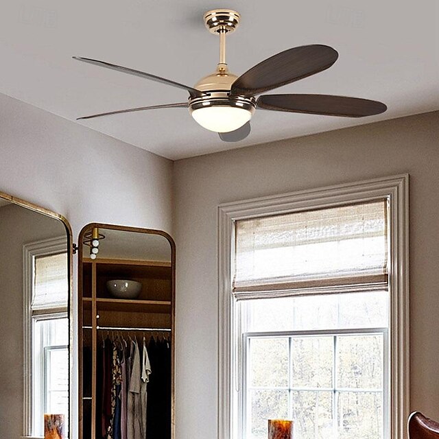  Ceiling Fan with Light App & Remote Control 105/130cm Dimmable 6 Wind Speeds Modern Ceiling Fan for Bedroom, Living Room, Small Room 110-240V