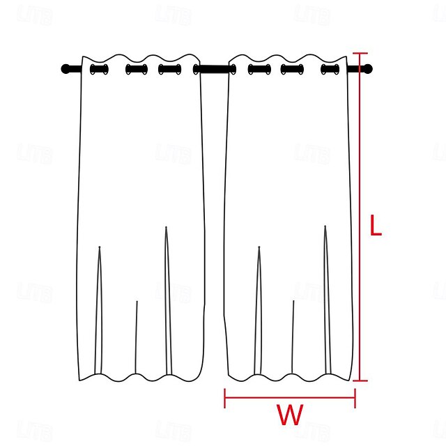 Waterproof Outdoor Curtain Privacy, Sliding Patio Curtain Drapes