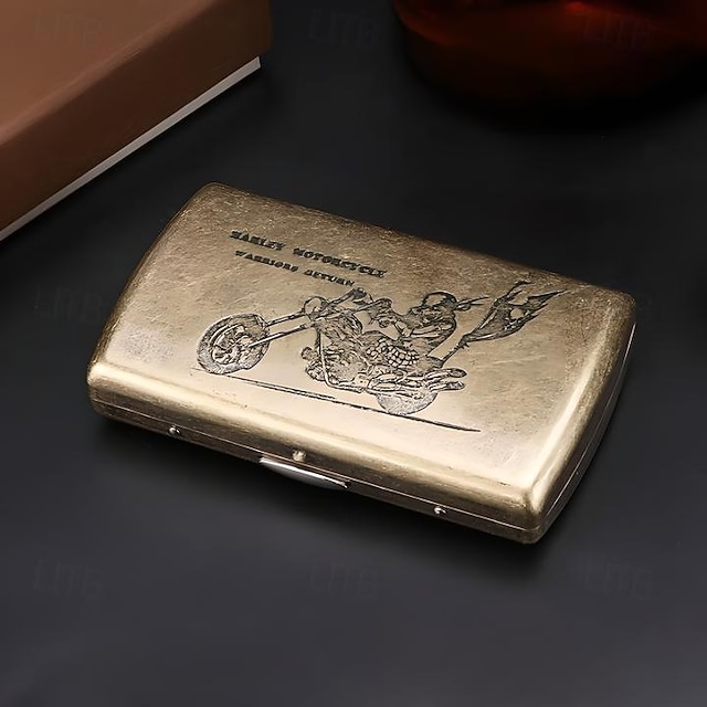 Vintage Style Metal Cigarette Case, Multiple Designs, Unique Creative Holder(Can  Accommodate 12 Cigarettes) 2026