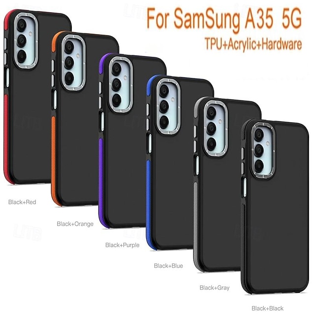  telefon Kılıf Na Samsung Galaxy S24 Ultra Plus S23 Ultra Plus S21 FE A55 A35 A25 A15 5G A54 A34 A14 Osłona tylna Transparentny Odporny na wstrząsy TPU Akryl