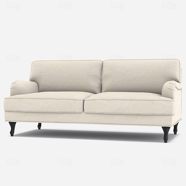  stocksund 100% βαμβακερό κάλυμμα καναπέ 3θέσιο μονόχρωμο καπιτονέ βαμβακερά κουβερτάκια σειράς ikea