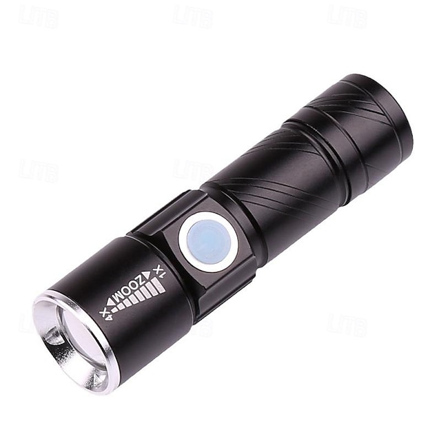  UV Flashlight Black Light with Zoom Rechargeable 395nm - Pet Stain Urine Detector