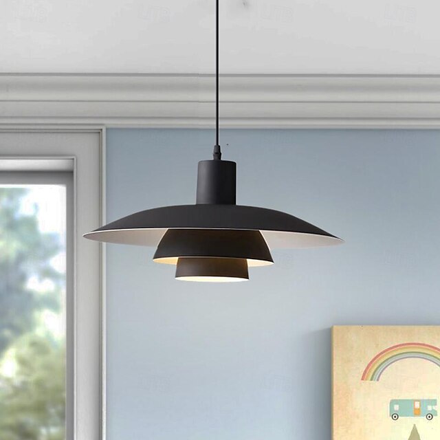  LED Pendant Light  Kitchen Island Pendant Lamp 1-Light 30/38 cm Single Design  E27 Metal Painted Finishes Modern Nordic Style Bedroom Office 110-240V