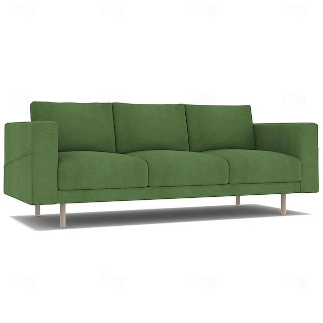 Velvet Sofa Cover Solid Color Quilted Velvet Slipcovers NORSBcover LITB PRIME cover 16
