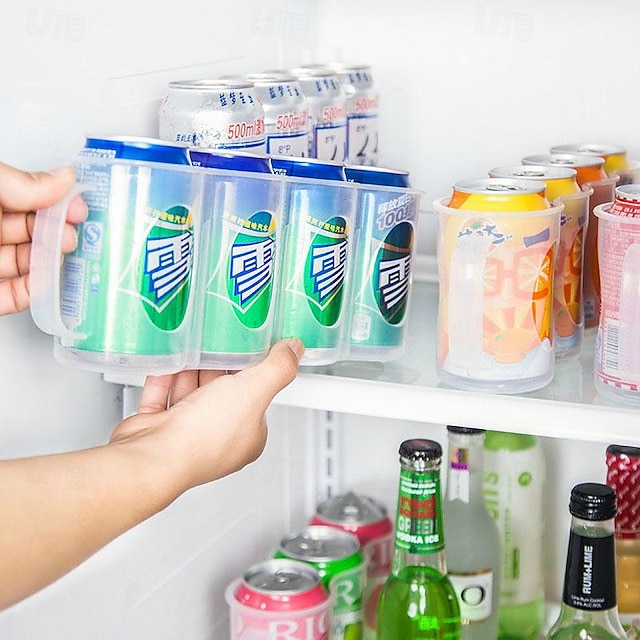  muellery plechovka soda plechovky přenosný organizér v lednici skladování piva posuvné